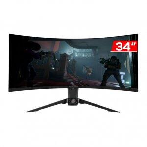 Monitor Gamer AsRock PG34WQ15R2B, 34 Pol, VA, WQHD, 1ms, 165Hz, FreeSync Premium