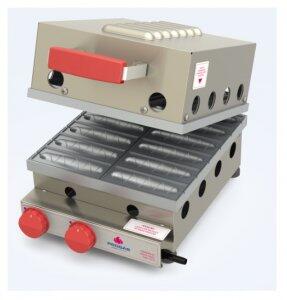 MAQUINA DE CREPS SUIO PROGAS PRK 12 CAVIDADES A GAS