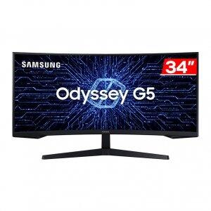 Monitor Gamer Samsung Odyssey G5, 34 Pol, VA, WQHD, 1ms