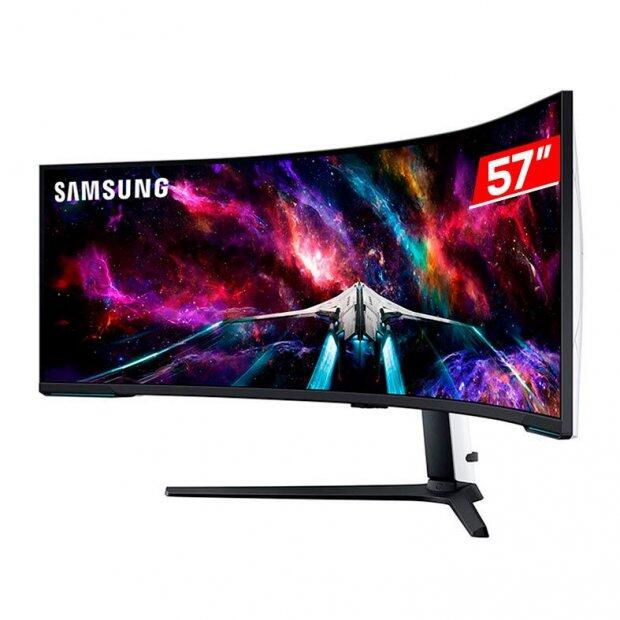 Monitor Samsung Odyssey Neo G9, 57 Pol. VA Curvo, Dual UHD, 1ms