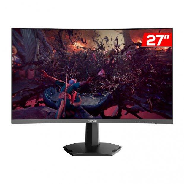 Monitor Gamer Redragon Amber, 27 Pol, VA, FHD, 1ms, 165Hz, FreeSync