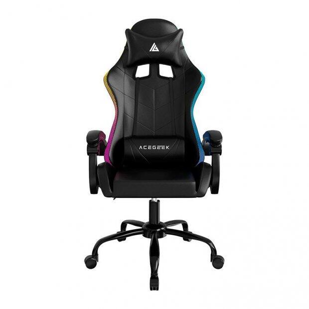 Cadeira Gamer Acegeek Knight-V2, RGB, Preto, AG-KNIGHT-V2-BK