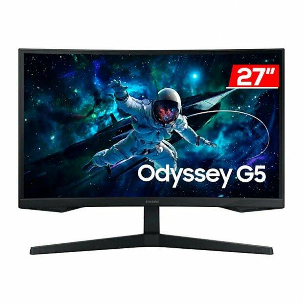 Monitor Gamer Samsung Odyssey G5, 27 Pol, VA, QHD, 1ms, 165Hz, FreeSync, HDMI/DP