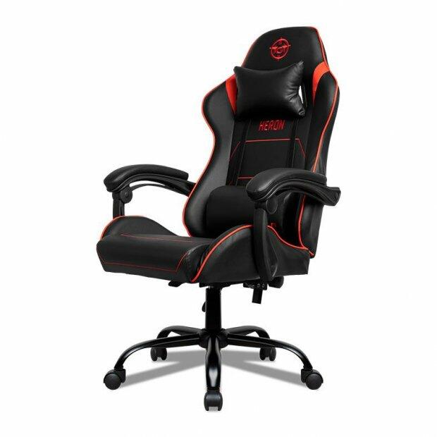 Cadeira Gamer TGT Heron TC, Espuma Moldada, Preto e Vermelho, TGT-HRTC-BR02